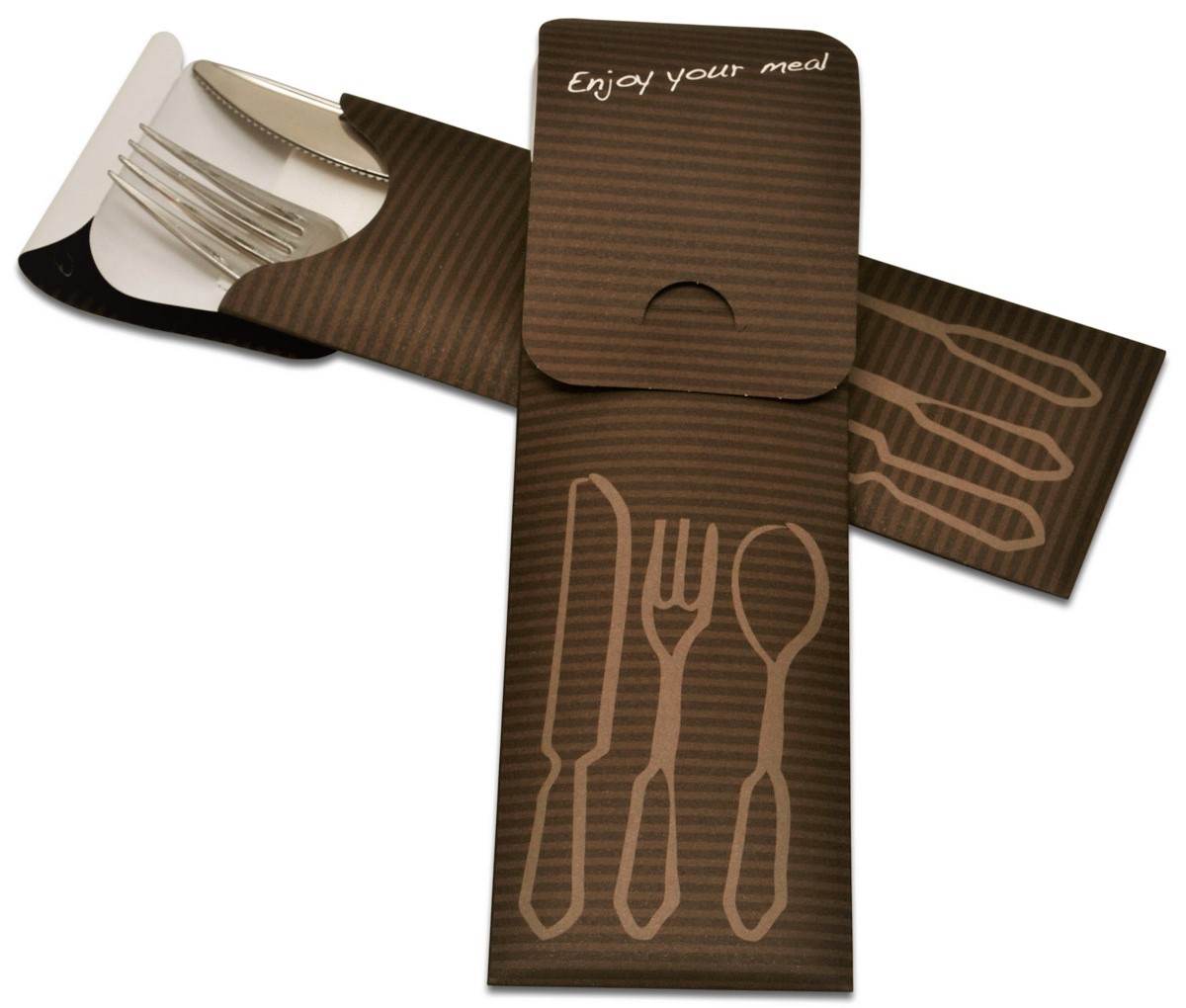 Bestecktaschen mit Lasche geschlossen