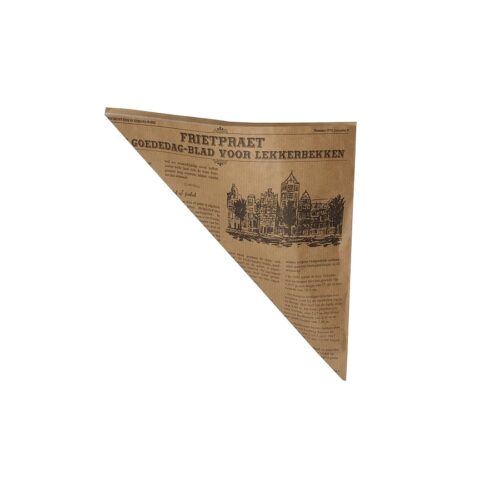 Pommestüten fettdicht - Zeitungsmotiv braun (500 St.)